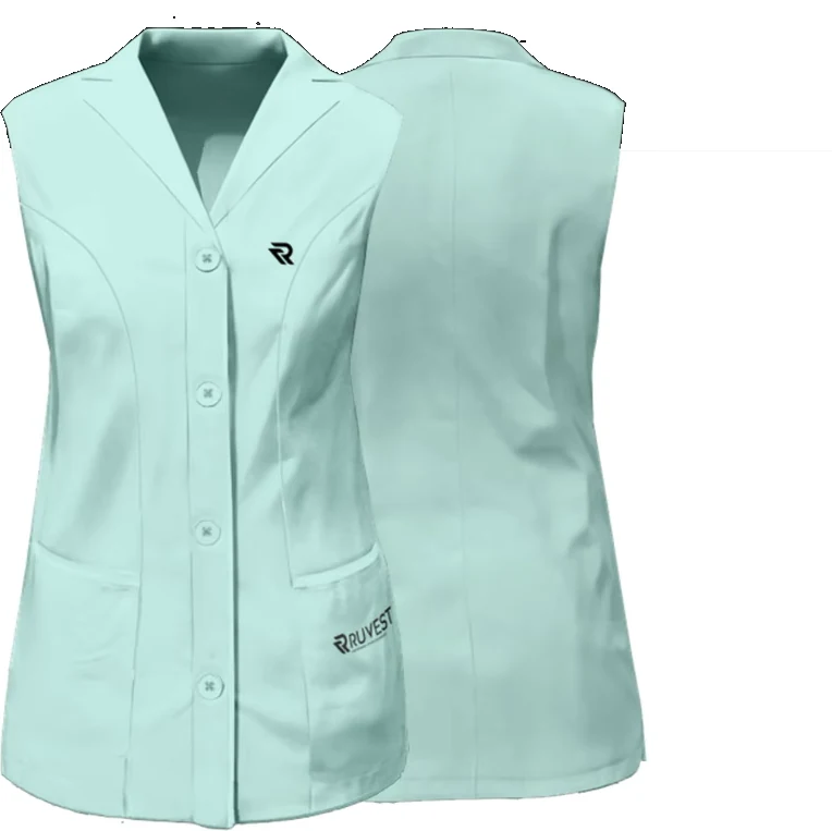 Peça de uniforme hospitalar e cozinha produzida pela Ruvest Uniformes, em Londrina