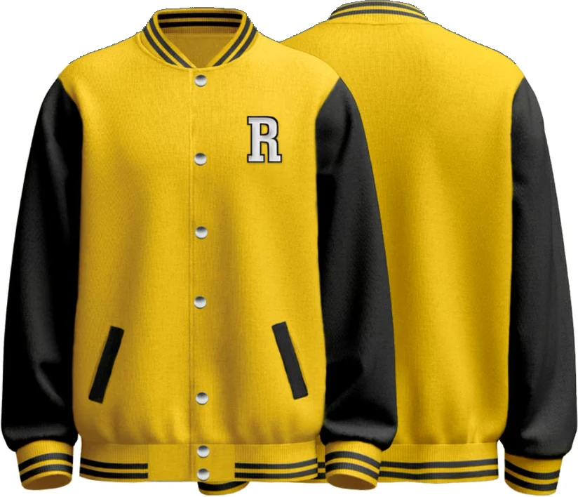 Desenho da peça no catálogo Ruvest Uniformes, modelo Jaqueta college
