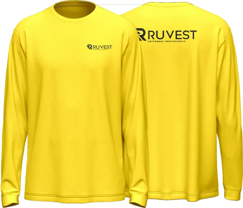Desenho da peça no catálogo Ruvest Uniformes, modelo Camiseta